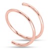 LUCKYJEWUS Double Nose Ring Hoop for Single Piercing, 14k Gold
