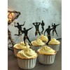 36 PCS Male Dancers Beefcake Cupcake Toppers,Bachelorette Cupcake Toppers Picks,