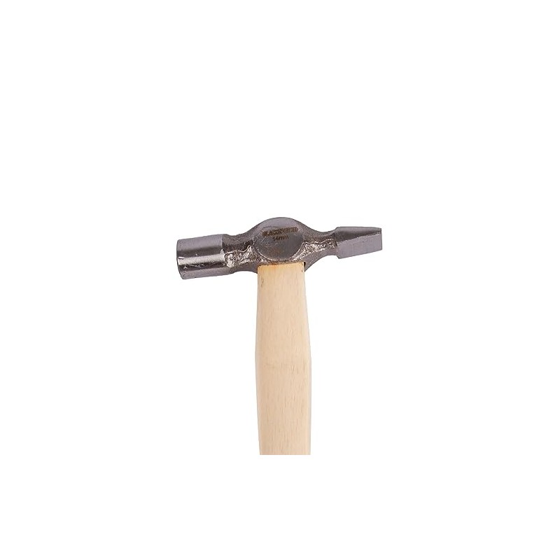 Blackspur 1x 1.5cm Carbon Steel Cross Pein Hammer with Wooden