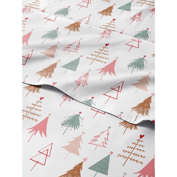 CGK Unlimited Cal King Christmas Tree Sheet Set - Holiday