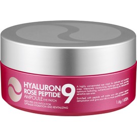 Medi-peel Parche para ojos con ampolla de péptido rosa 9 de 1,6 g x 60 piezas Parche hidratante de primera calidad, antiarrugas y antienvejecimiento Cuidado de la piel coreano, para todo tipo de piel