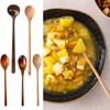 Wooden Cooking Spoons - Long Handle Wooden Mixing Spoon |