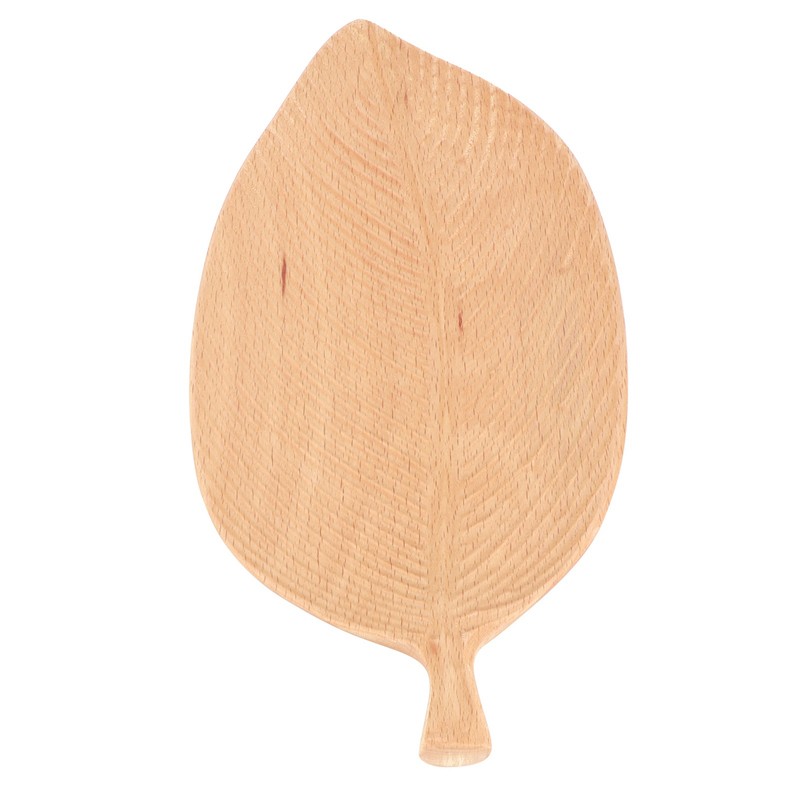 Leaf Shape Wood Plate Storage Trays Tea Tray Dessert Dinner