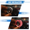 VekAuto 5 Pcs AC Climate Control Knob Rings Compatible for