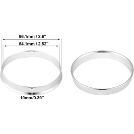 MACHSWON 4pcs OD 66.1mm to ID 64.1mm Aluminum Alloy Car Hub Centric Rings Wheel Bore Center Spacer