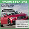 MATMACRO Gloss Black Grille For Infiniti Q50 Front Hood Upper