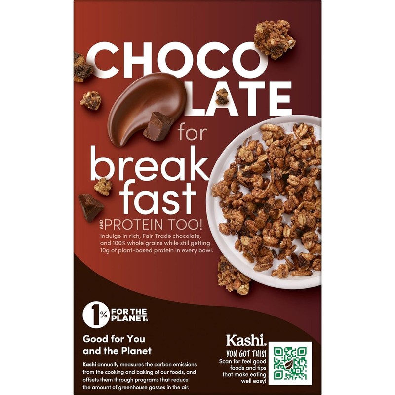 Generic.Kashi.Go - Cold Breakfast Cereal - Vegan Protein - Chocolate