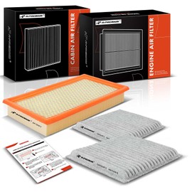 A-Premium 3-PC Engine & Cabin Air Filter with Activated Carbon Compatible with Mazda CX-9 CX9 2007-2015 & Lincoln MKX 2007-2015 & Ford Edge 2007-2014, 2.0L 3.5L 3.7L