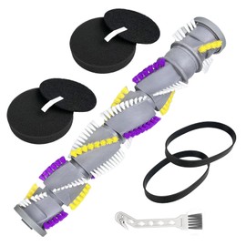 Replacement Vacuum Cleaner Parts Compatible with Bissell Cleanview Swivel Pet Crosswave 2252 2253 2254 2258 2486 2488 2489, 1 Brush Roller, 2 Filters and 2 Belts