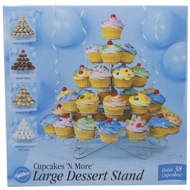 Wilton Cupcakes and More 38 Count/5-Tier Metal Dessert Stand