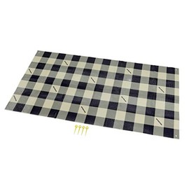 Captain Stag UB-3061 Picnic Sheet, Mat, Cushion Picnic Sheet, 35.4 x 70.9 inches (90 x 180 cm), 0.04 inches (1 mm) Thick, Approx. 1 Tatami Mat, Storage Bag Included, 4 Pins Included, Checkered