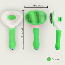 Self cleaning Slicker Brush, Cat Brush, Dog Brush, Shedding and Grooming Tool for Pets, Remove Loose Hair, Fur, Undercoat, Mats, Tangled Hair, Knots for Large Medium Small Sensitive Long or Short Hair