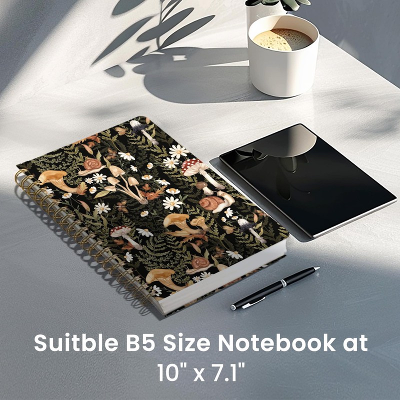 Lined Spiral Notebook Journal for Work, 300 Pages Thick B5