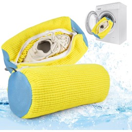 2Pcs Shoe Washing Machine Bag, Shoe Cleaning Bag with Zipper Hook Shoe Laundry Bag, Shoe Washing Bag Shoe Bag for All Shoe Types and Sizes