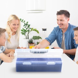 SUNEZLGO Toploader Storage Box, Trading Card Storage Box, Card Storage Box Plastic, Playing Card Case, Large for 200 Toploaders 1000 Cards, Fit for Toploader and Standard Card