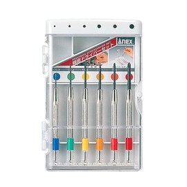 ANEX No. 800 Precision Screwdriver, Phillips & Flathead with Case, Set of 6