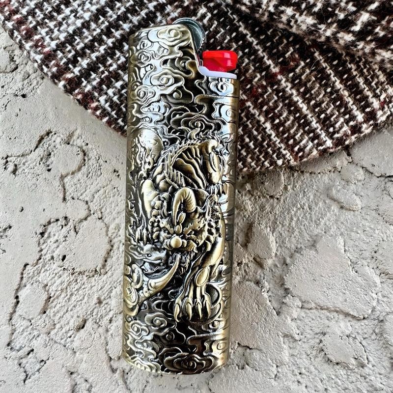 Metal Lighter Case Cover Lighter Pouch Fits Bic Lighter Standard