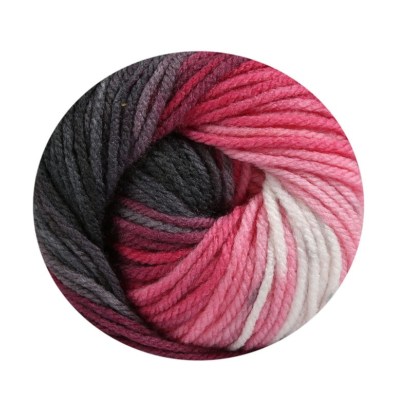 Wollbiene Batik Wool with Colour Gradient, Multicoloured Knitting Wool, Crochet