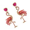 Healeved Flamingo Earrings Stylish Eardrop Jewelry for Women's Casual Outfits