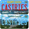 Castries Saint Lucia Aluminum Novelty Car License Plate - Castries
