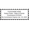 Florida Notary Stamp | Shiny Printer S-844 | Green Body