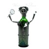 WINE BODIES Tennis Player Metal Wine Bottle Holder, Charcoal