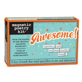 Magnetic Poetry Awesome Kit - Words for Refrigerator - Write Poems and Letters on The Fridge - Made in The USA