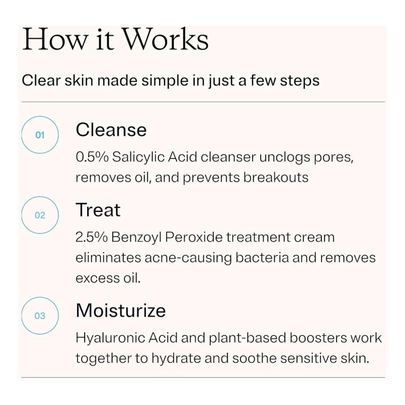 Mdacne Kit De Tratamiento Para El Acné Con Peróxido De