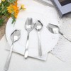 Cionyce 4 Pack Silver Stainless Steel Sporks, 5.9 Inch Salad