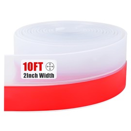 Draft Seal Tape for Doors and Windows 2 in x 10 Ft Silicone Weather Stripping Extra Thick 2mm Door Seal Strip with Strong Adhesive Draft Insulation Stopper Side Seal - Clear
