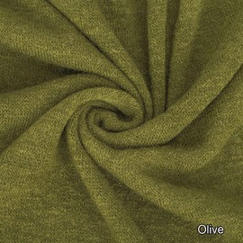 Neotrims Soft Jersey, Knit Purl Brushed Fabric, 26 Colors Baby Photography, Backdrop, Dress Making, Luxurious Velour Mohair Handle and Look, Drape. Olive, Half Metre