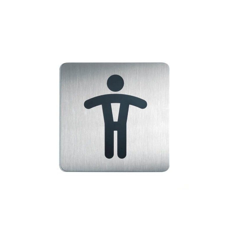 Durable 495423 Pictogram WC Men, Square, 150 x 150 mm,
