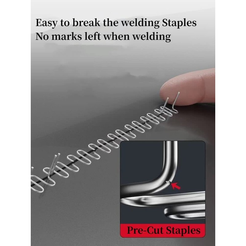 Wrdlosy 1400PCS Plastic Welding Kit, Plastic Welder Staples, with Storage
