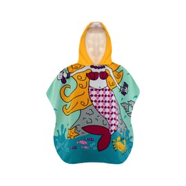 Toalla con Capucha para Bebé, Tipo Poncho con Distintos Diseños, Toalla para Baño Suave al Tacto. (Verde)