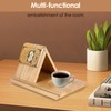 BTBHIHO Reading Book Shelf with Drink Holder, Small Reading Book