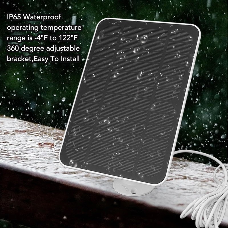 4W 5V Solar Panel for Security Camera - 360 Degree