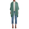 Lands' End Women's CashTouch Shawl Wrap Washed Evergreen One size