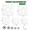 Football Painting Template, 12pcs Plastic Football Stencil Kit, DIY Craft