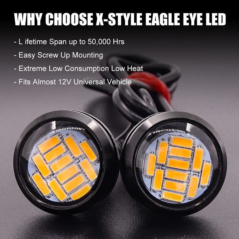 X-STYLE Eagle Eye LED Daylight 12V 0.9 inch (22 mm)