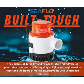 Seaflo 4700 GPH 24v Heavy Duty Electric Bilge Pump (4700gph 24v)