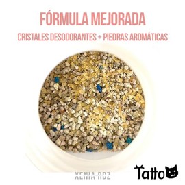 Genérico Arena para Gato Aglutinante súper Premium 5kg con Cristales desodorantes Tatto                                                               