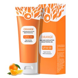 Freeorr Orange Exfoliating Gel for Face and Body, Deep Clean Pores, Remove Blackheads, Exfoliating Moisturizing Facial Scrub Exfoliator Gel for All Types Skin-1 PC,1.76oz