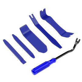 GOOACC 6PCS Auto Trim Removal Tool Kit No-Scratch Tool Kit for Car Audio Dash Panel Window Molding Fastener Remover Tool Kit-Blue