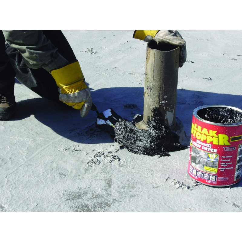Leak Stopper Rubberized Roof Patch 1 Gallon | 100% Flexible