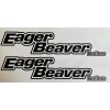 Eager Beaver Trailers Replacement Stickers 24”(Set Of 2) Black Decals