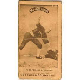 HistoricalFindings Photo: Fred Pfeffer, Chicago White Stockings, Baseball,1887 2