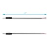 Fancasee 2-Pack 3.5mm 1/8" to Speaker Wire TRS Stereo Male