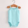 Blueleyu Baby Girls Spaghetti Strap Bodysuit SleevelessTank Top Cotton Baby