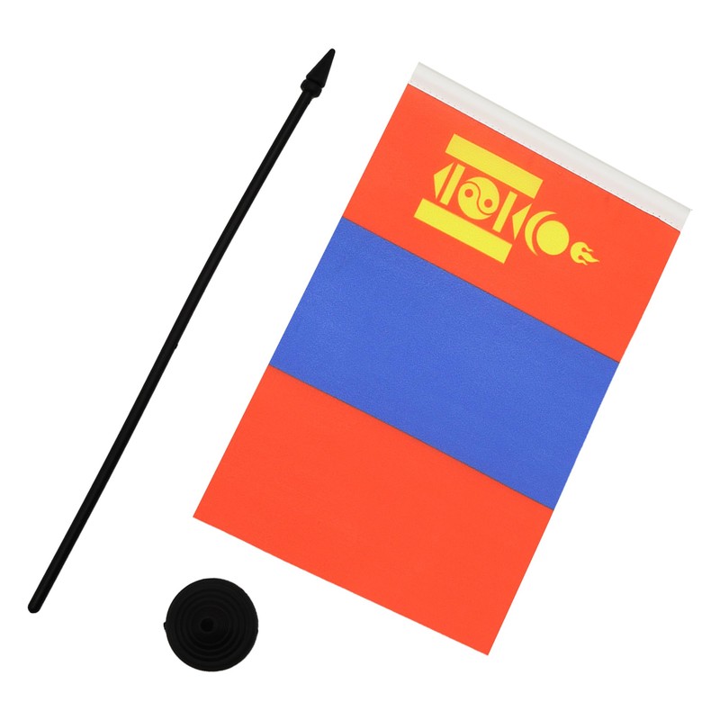 AZ FLAG Mongolia Table Flag 5'' x 8'' - Mongolian