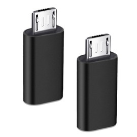 ASIRYVA 2 Pack USB C to Micro USB, USBC Type Female to Micro USB Male Adapter, USB C to Micro USB Adapter, Micro USB to USB C Compatible with Galaxy S7/S7 Edge, Nexus 5/6 and Micro USB Devices-Black